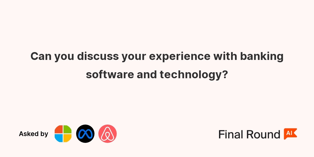 Banking software questions in teller interviews
