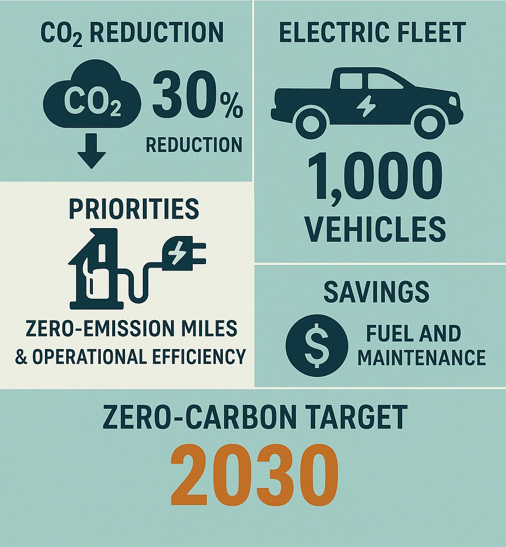 EV Transition Cuts Fuel Expenses for 1000-Vehicle Fleet