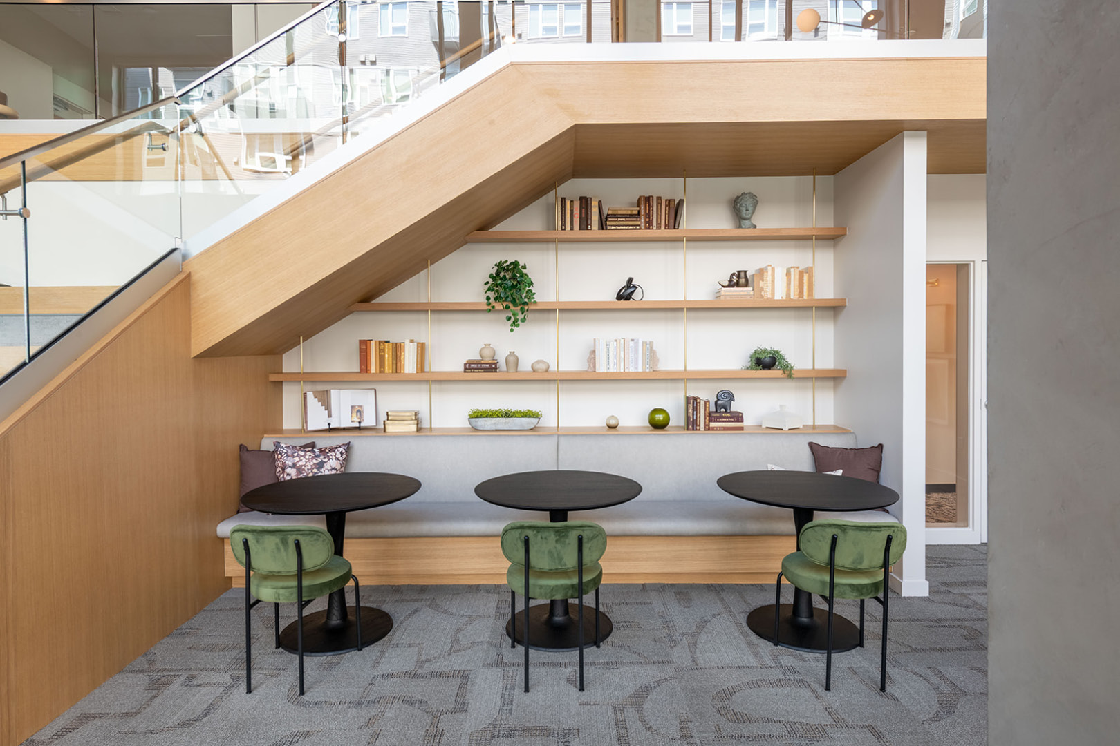 Interior view of Verdant multifamily project public space