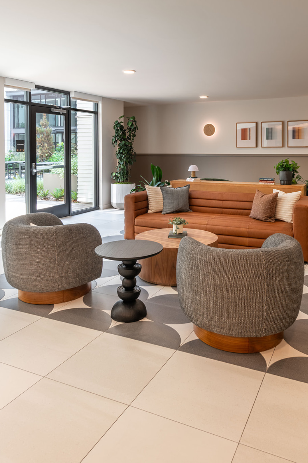 Interior view of Verdant multifamily project public space