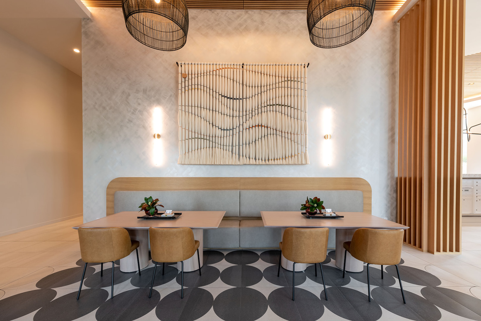 Interior view of Verdant multifamily project public space