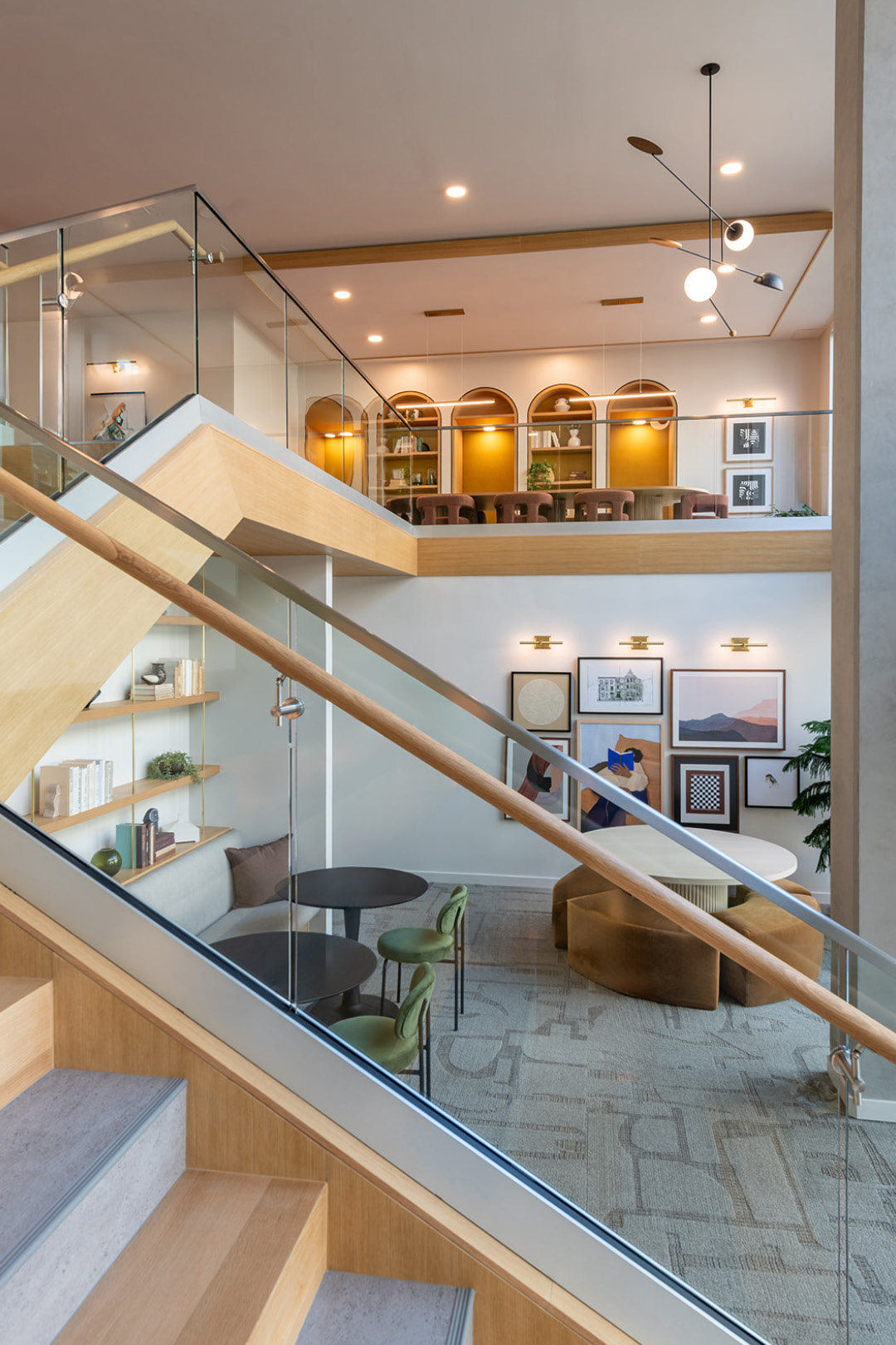 Interior view of Verdant multifamily project public space