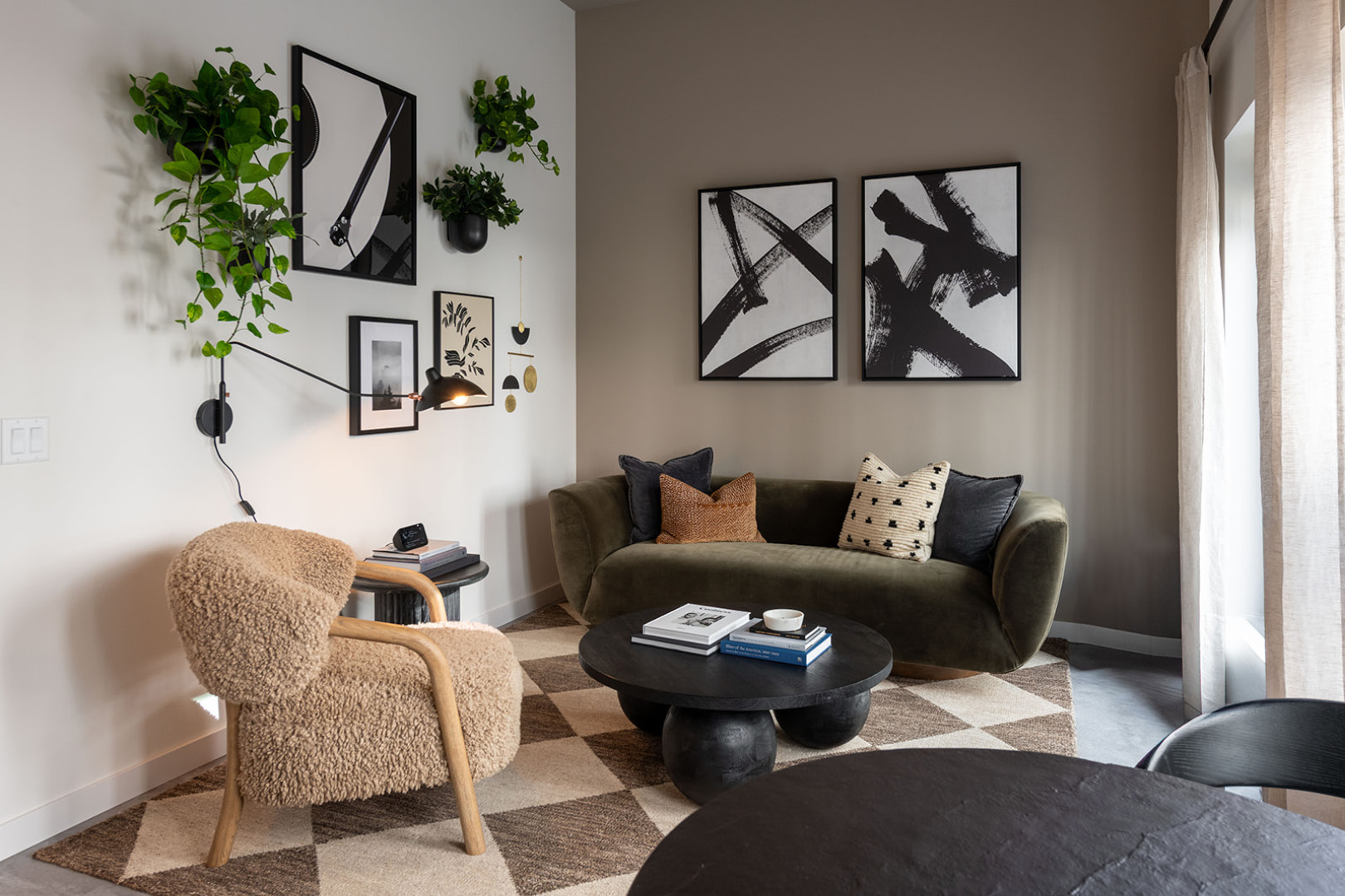 Interior view of Verdant multifamily project public space