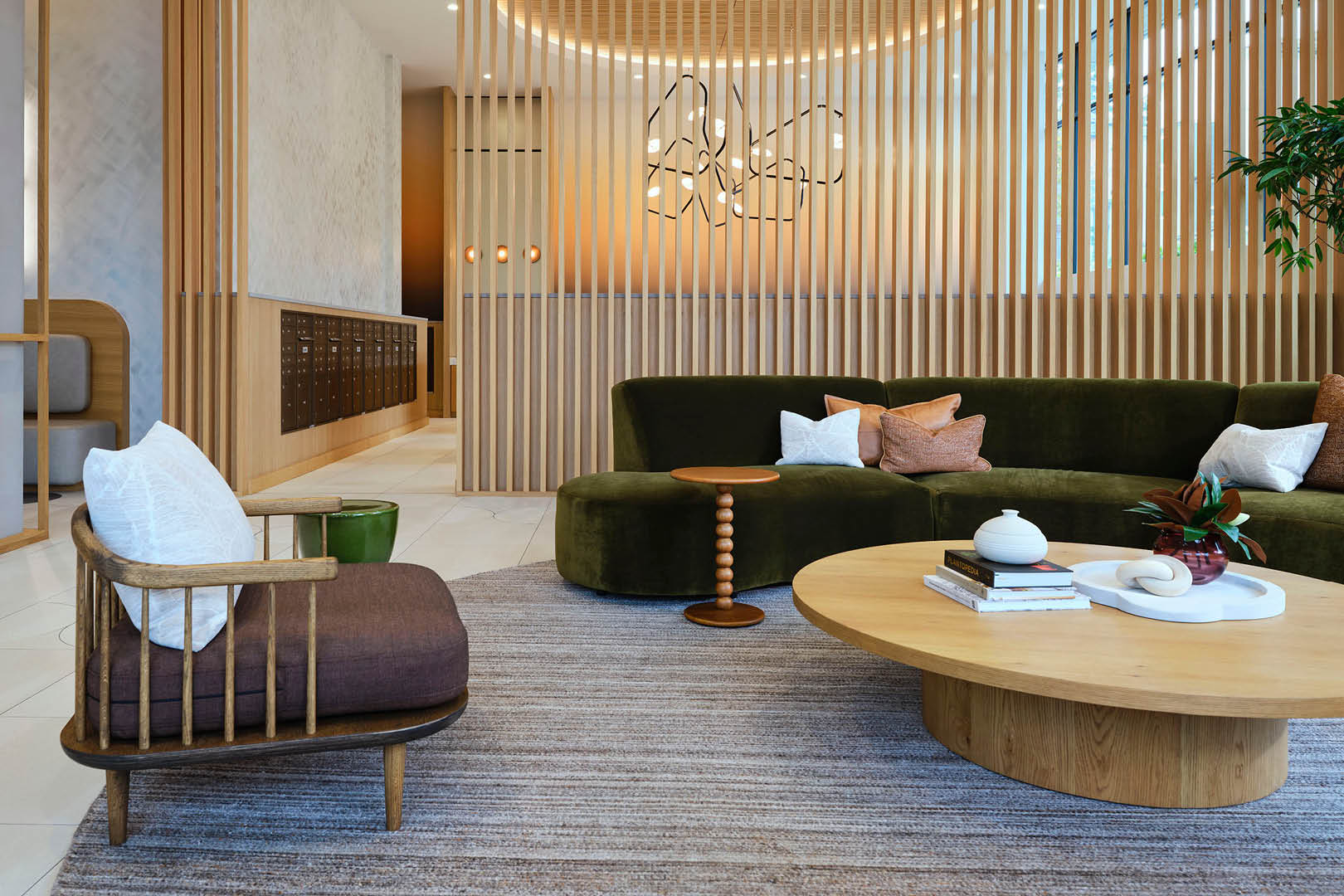 Interior view of Verdant multifamily project amenity space