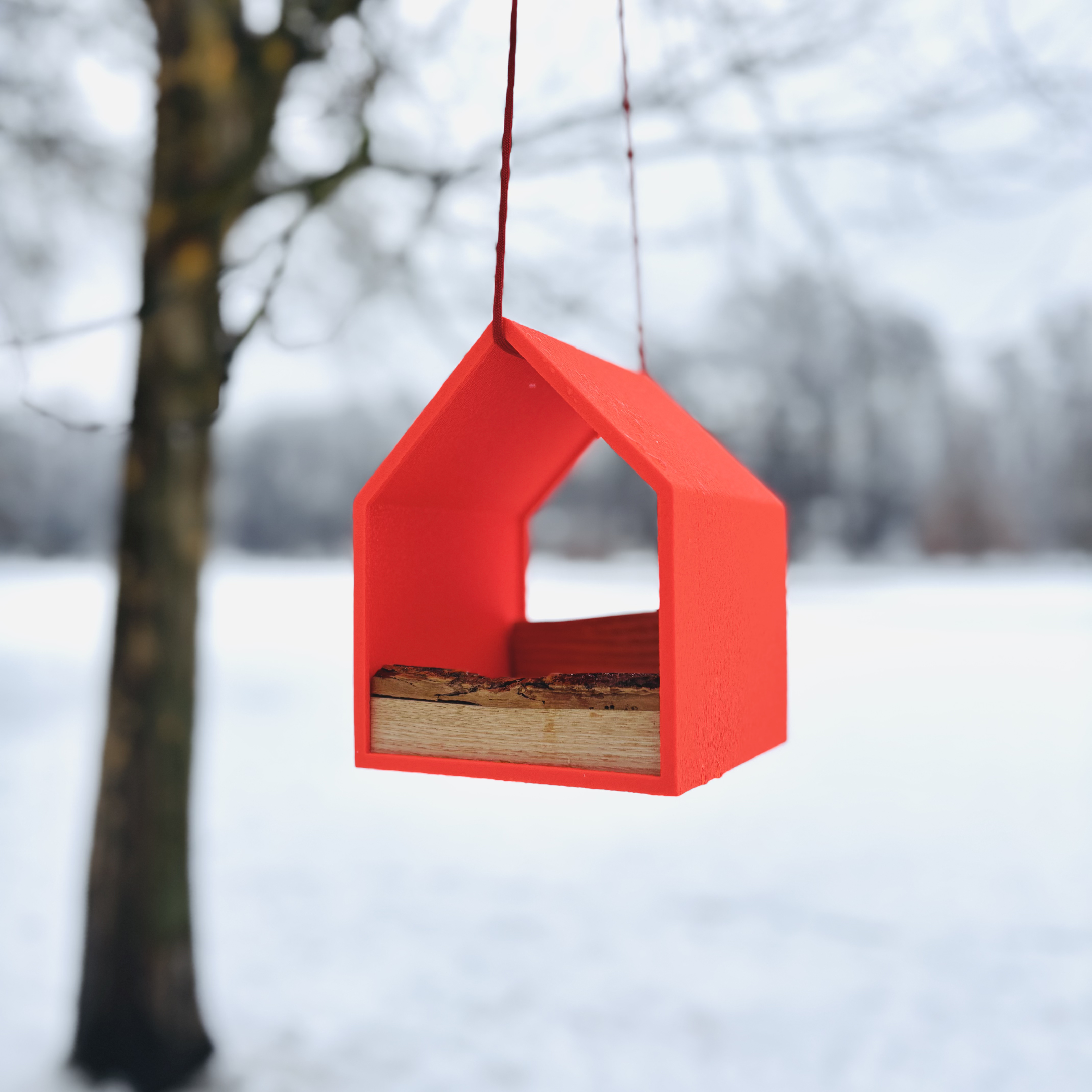Ptačí garsonka - krmítko – Červené