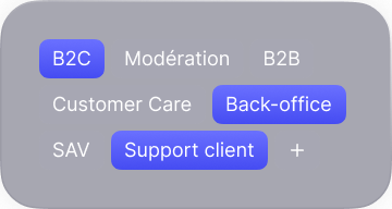 Mission vente - back office - b2B - B2C - support client