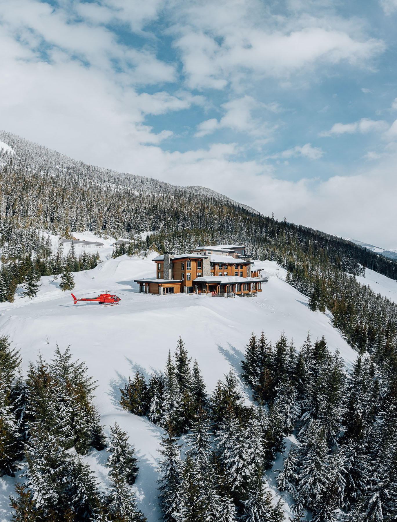 Mica Heli-Skiing lodge exterior