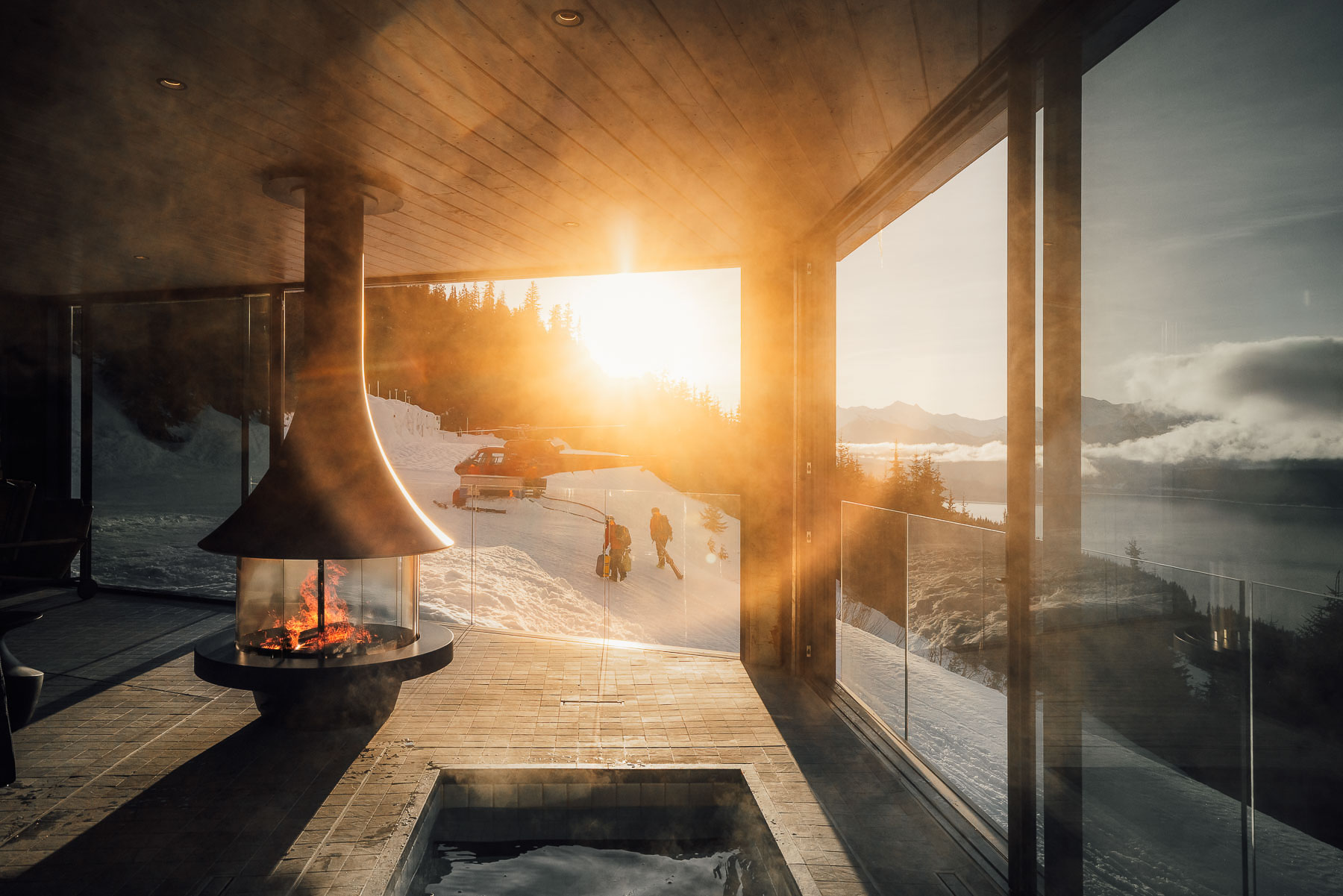 Mica Heli-Skiing lodge wellness and recovery