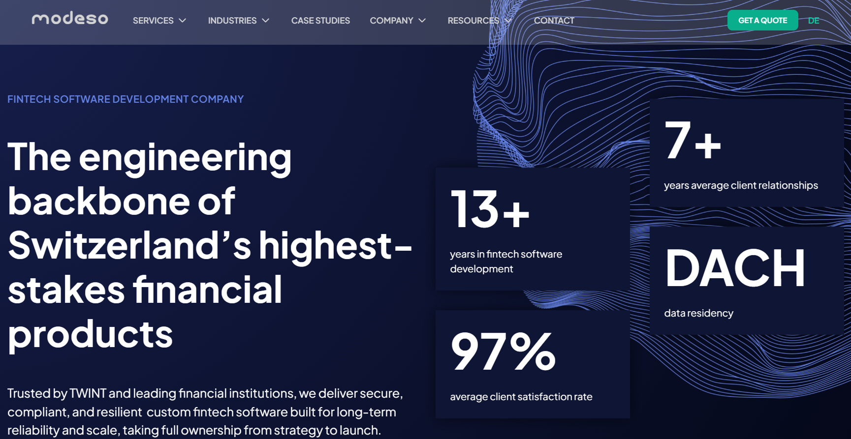 Modeso fintech software development company