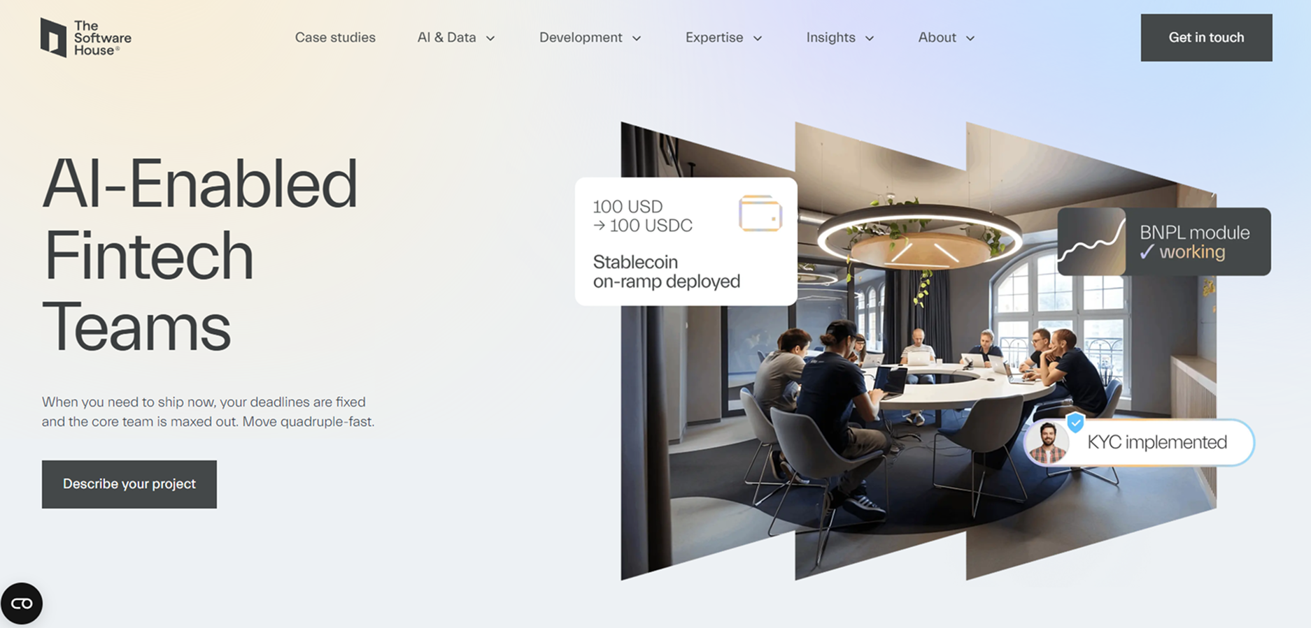 TSH fintech software development company