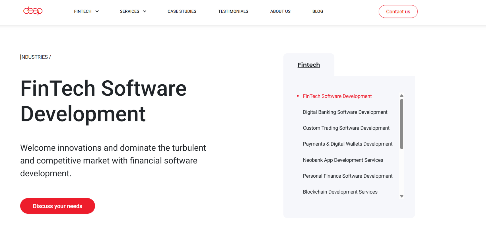 DeepInspire fintech software development company