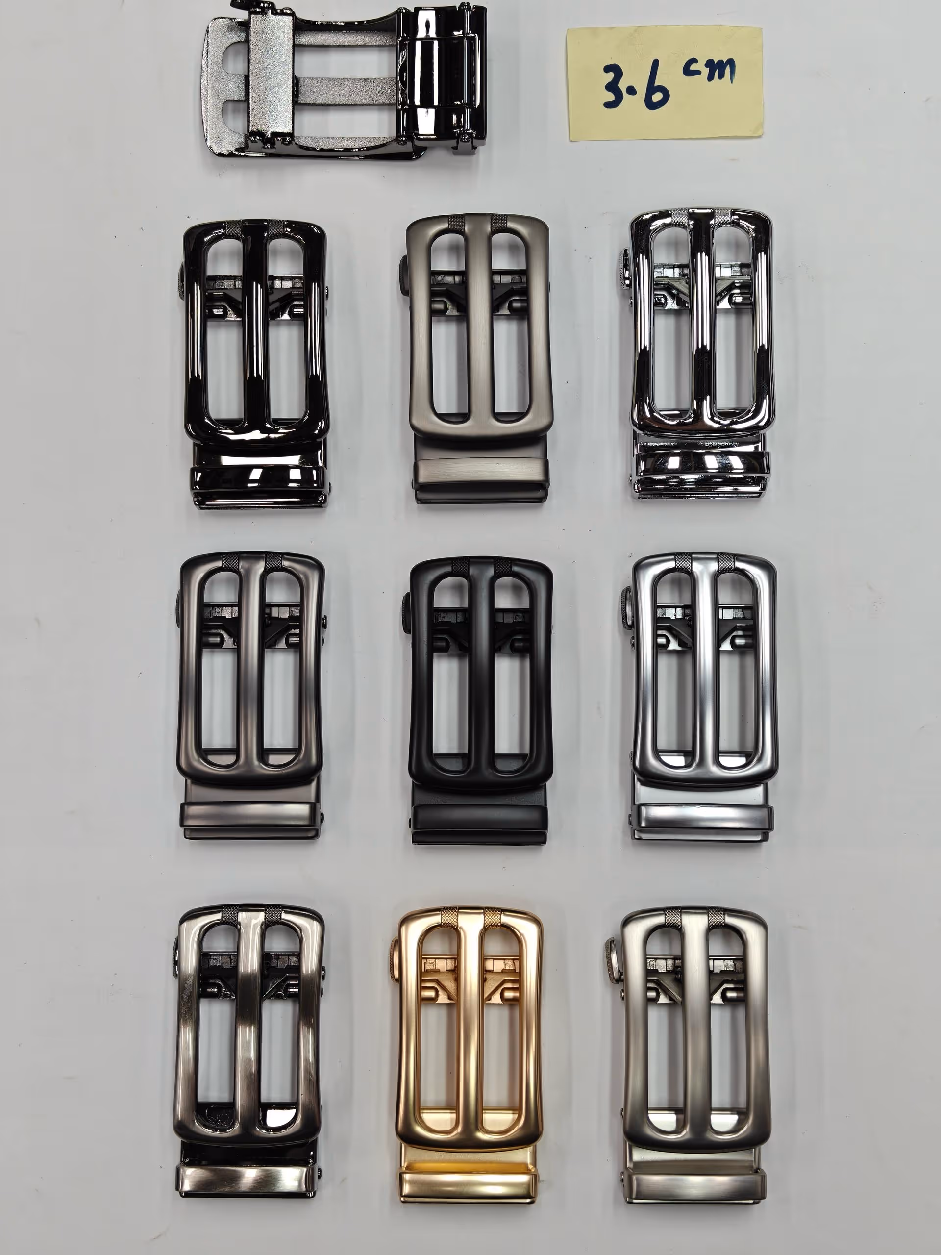 Off-the-shelf belt buckle options