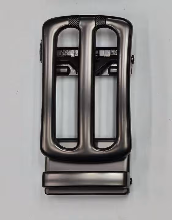 Close-up of a finished buckle