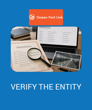 Illustrative supplier licence verification cover showing a business registration document being checked against official registry evidence.