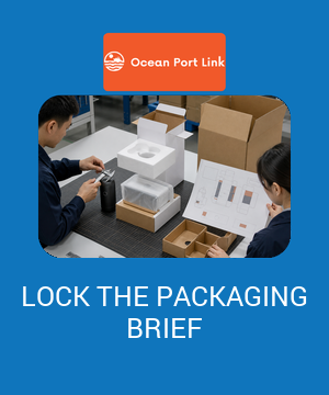 Illustrative packaging specification cover showing unit, inner and master packaging with dimensions, revision marks and approval evidence.