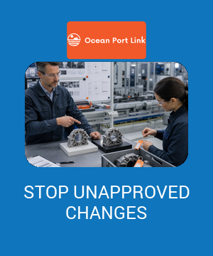 Illustrative product change-control cover showing a proposed revision moving through impact review, approval, effective lot and verification.