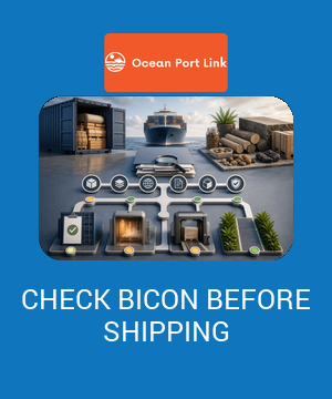 Illustrative BICON research cover showing product, material, origin, permit, treatment and packaging checkpoints before an Australian shipment.