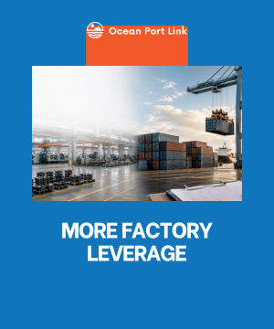 Chinese factory and Australian container terminal illustrating supplier leverage and landed-cost pressure