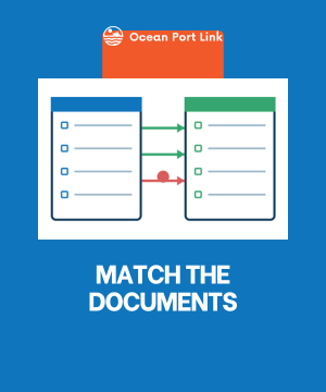 Illustrative commercial invoice and packing list compared field by field with one mismatch flagged.