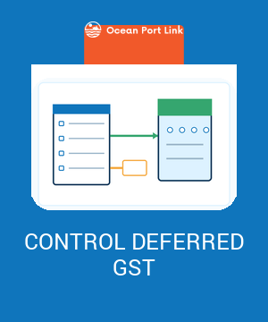 Illustrative deferred import GST control linking an import declaration to a monthly BAS while separating duty payment.