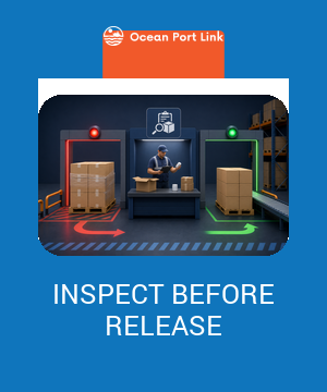 Illustrative incoming-quality inspection cover showing received cartons moving through quarantine, checking and release decisions.