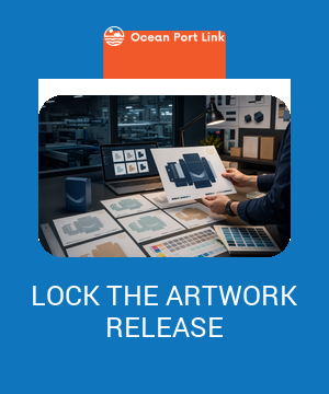 Importer controlling packaging artwork proofs, revision codes, approvals and supplier print release.