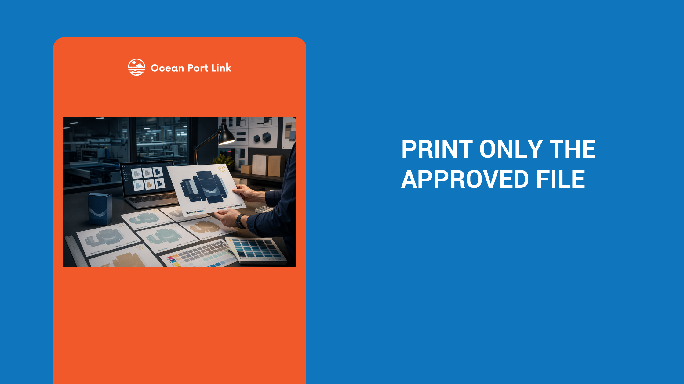 Importer controlling packaging artwork proofs, revision codes, approvals and supplier print release.