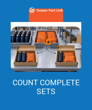 Illustration of two commercial bundles sharing bottle and pouch components, with an allocation marker preventing duplicate stock promises.