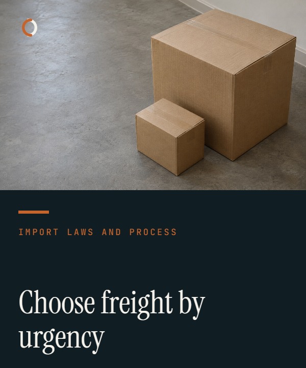 Illustrative air-versus-sea freight cover comparing an air cargo pallet and ocean container against a cost-of-time worksheet.