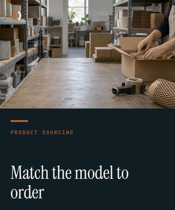 Illustrative split cover comparing a Chinese factory production line with a trading company coordination desk for supplier model selection.