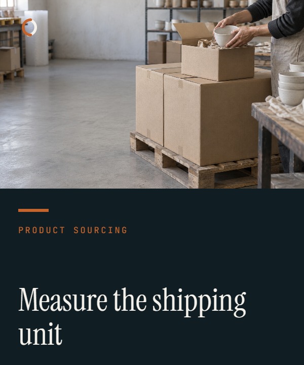 Australian importer comparing measured dimensions, gross weight and contained quantities for an each, inner pack and master case.