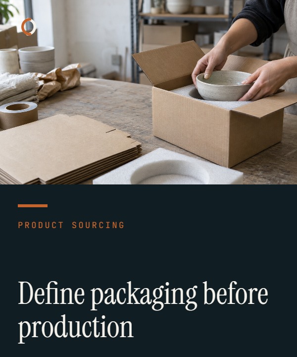 Illustrative packaging specification cover showing unit, inner and master packaging with dimensions, revision marks and approval evidence.