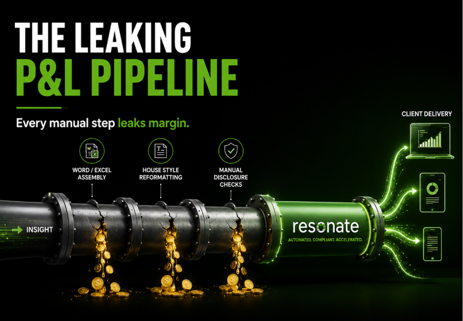  infographic showing how ANALEC Resonate improves efficiency of research analysts