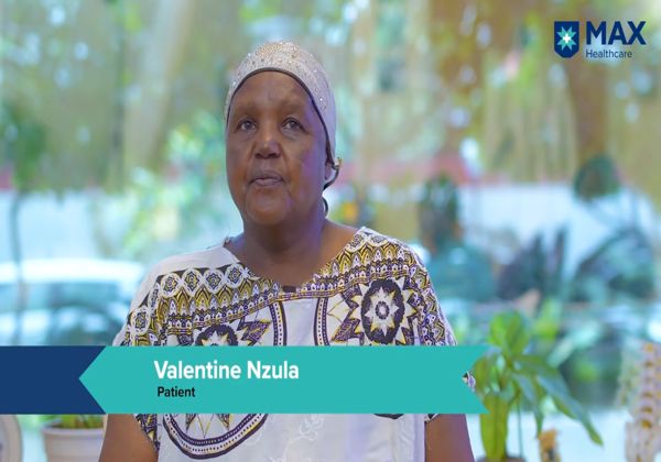 Valentine Nzula from Kenya shares her experience after intracranial aneurysm treatment with a flow-diverting stent in Max Hospital, Saket, India
