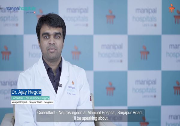 Dr. Ajay Hegde, consultant neurosurgeon,Manipal hospital, Sarjapur speaking about Deep Brain Stimulation for Parkinson’s disease