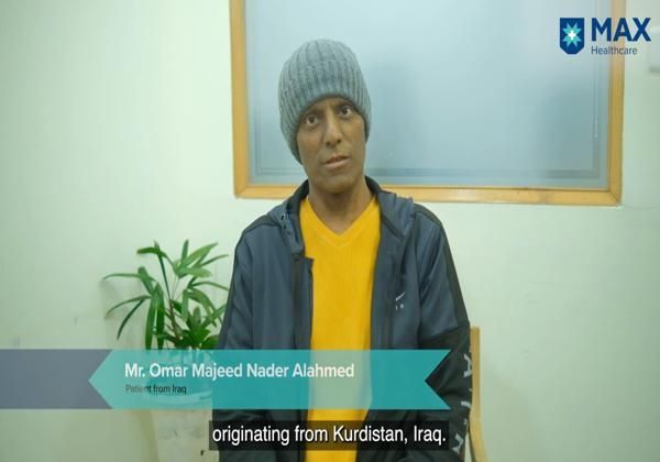 Iraqi patient recovers from relapsed B-cell lymphoma after stem cell transplant at Max Hospital, Delhi.