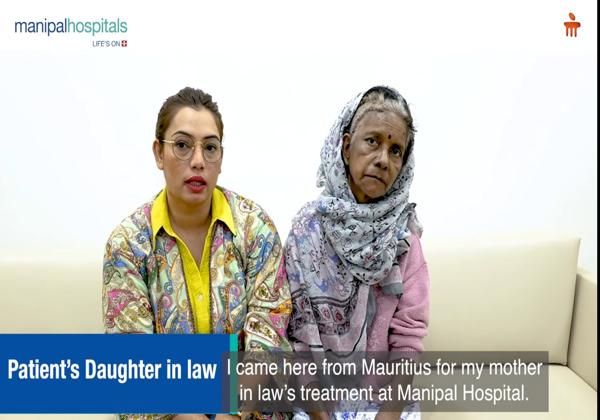 Mauritius patient recovers fully after brain aneurysm clipping surgery at Manipal Hospital, Baner, Pune.