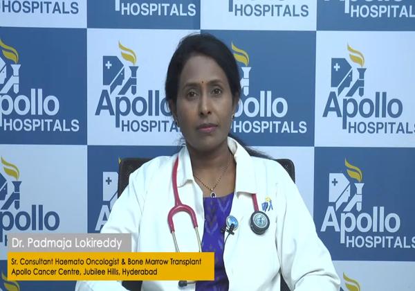 Dr. Padmaja Lokireddy sharing expert insights on AML treatment at Apollo Hospitals, Hyderabad