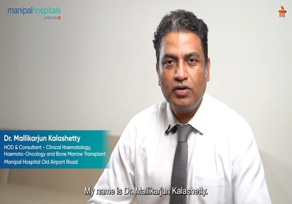 Dr. Mallikarjun Kalashetty, Haemato-Oncologist at Manipal Hospital Bengaluru, discussing multiple myeloma treatment and diagnosis.