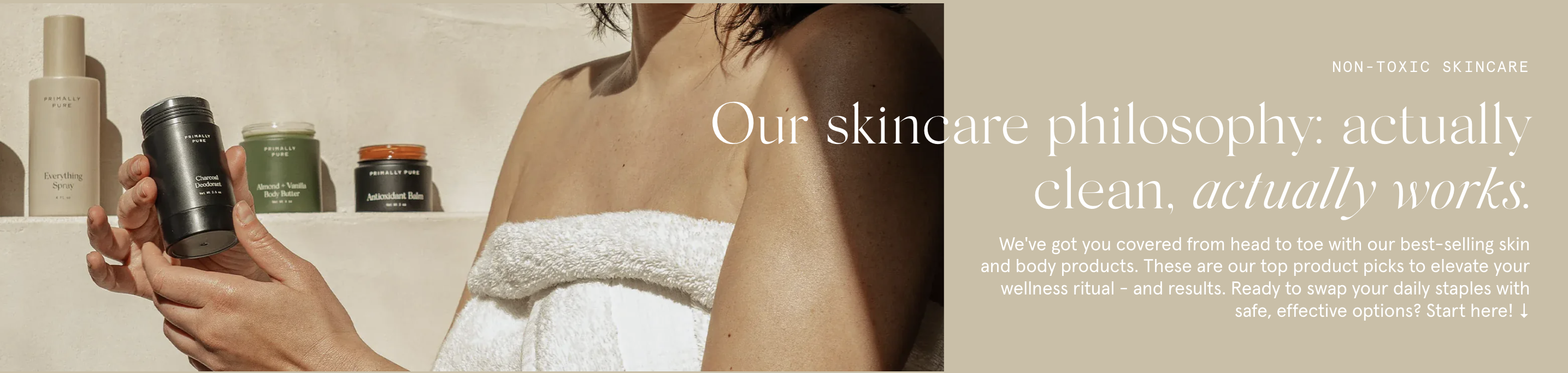 Primally Pure AI-powered skin quiz and personalized ritual skincare experience