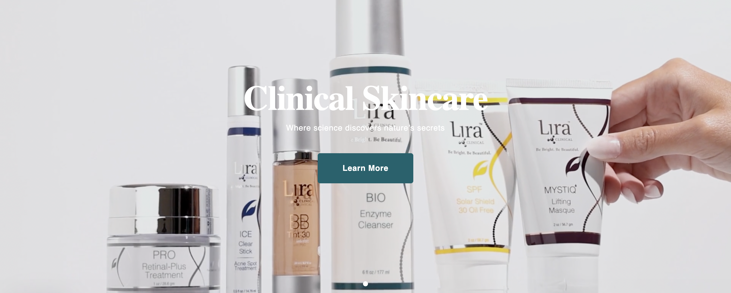 Lira Clinical AI-powered skin consultation quiz and corrective skincare routine experience