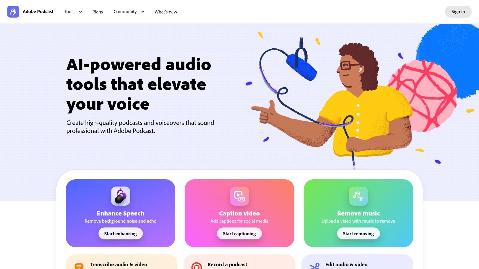 Adobe Podcast (web)
