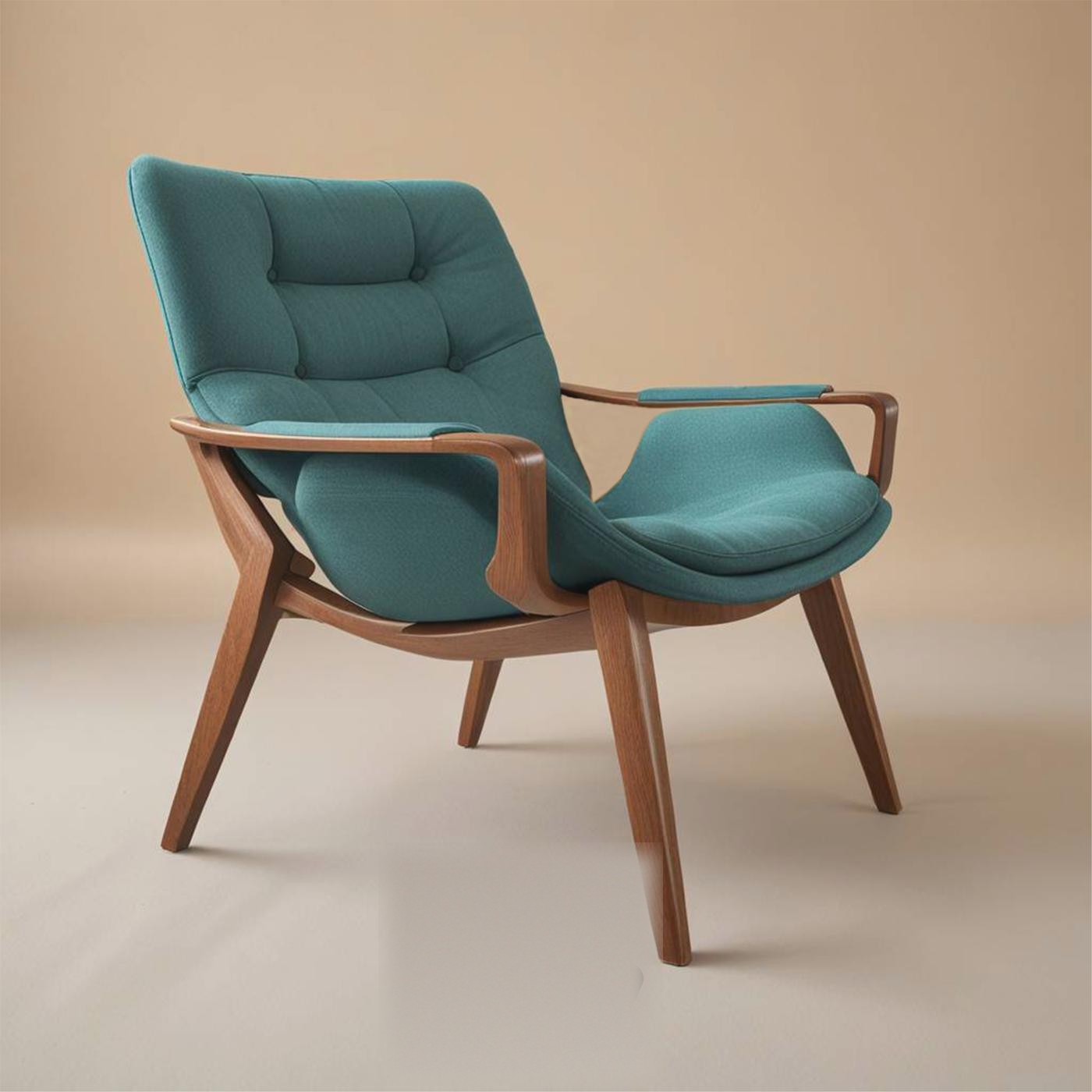 Lounge chair, teal