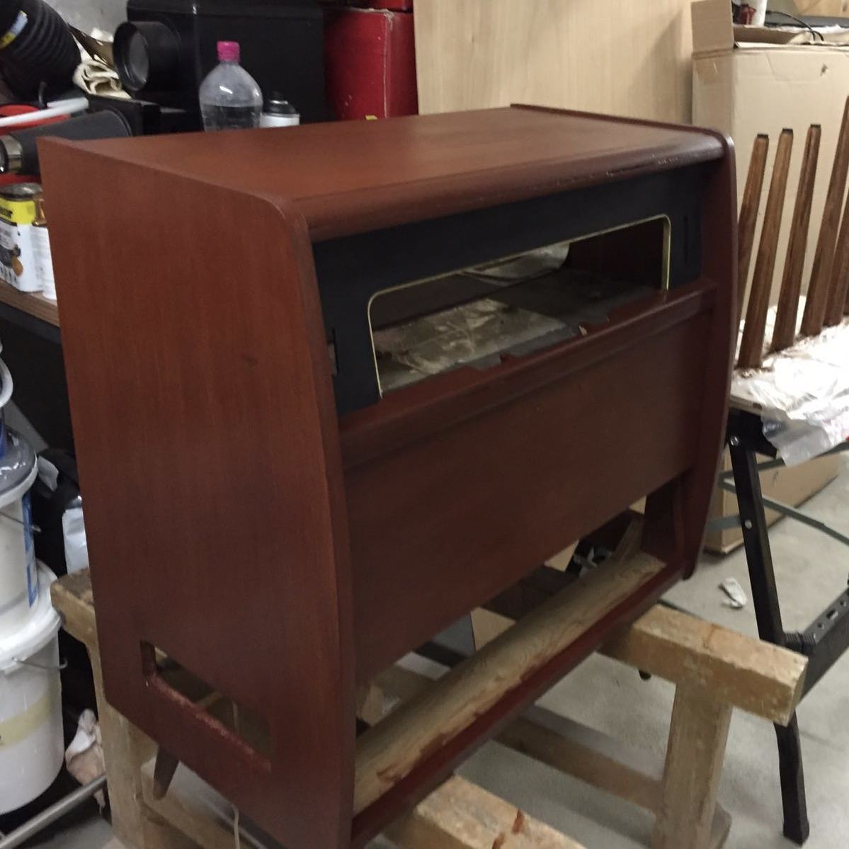Restored cabinet detail