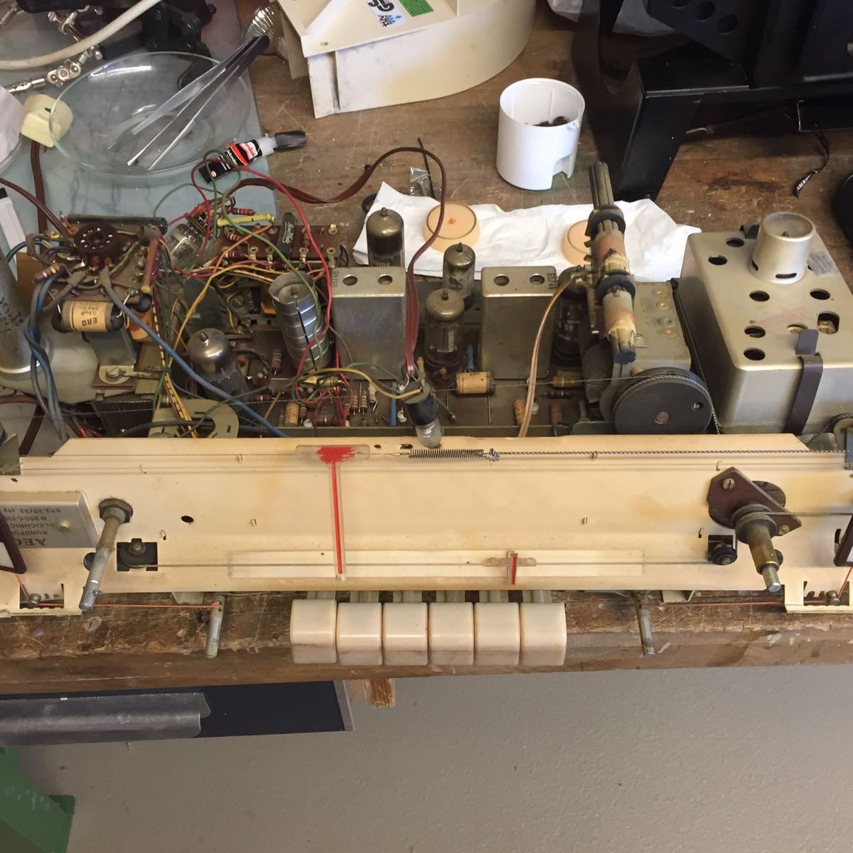 Radio teardown, chassis exposed