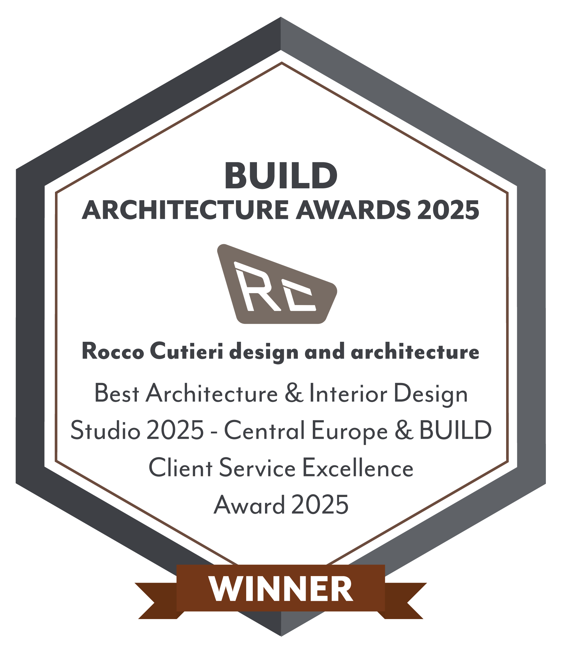 BUILD Architecture Awards 2025 — winner seal