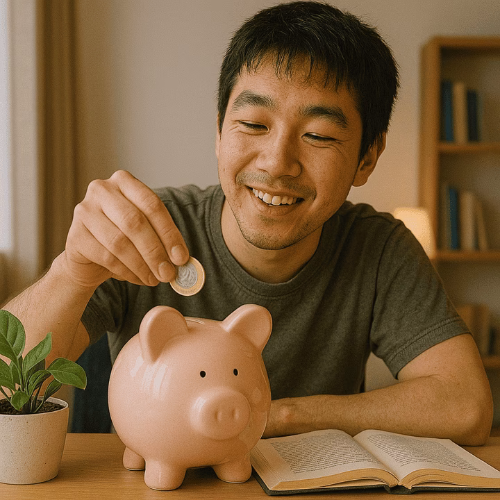 An international students is saving money with the French housing benefits.
