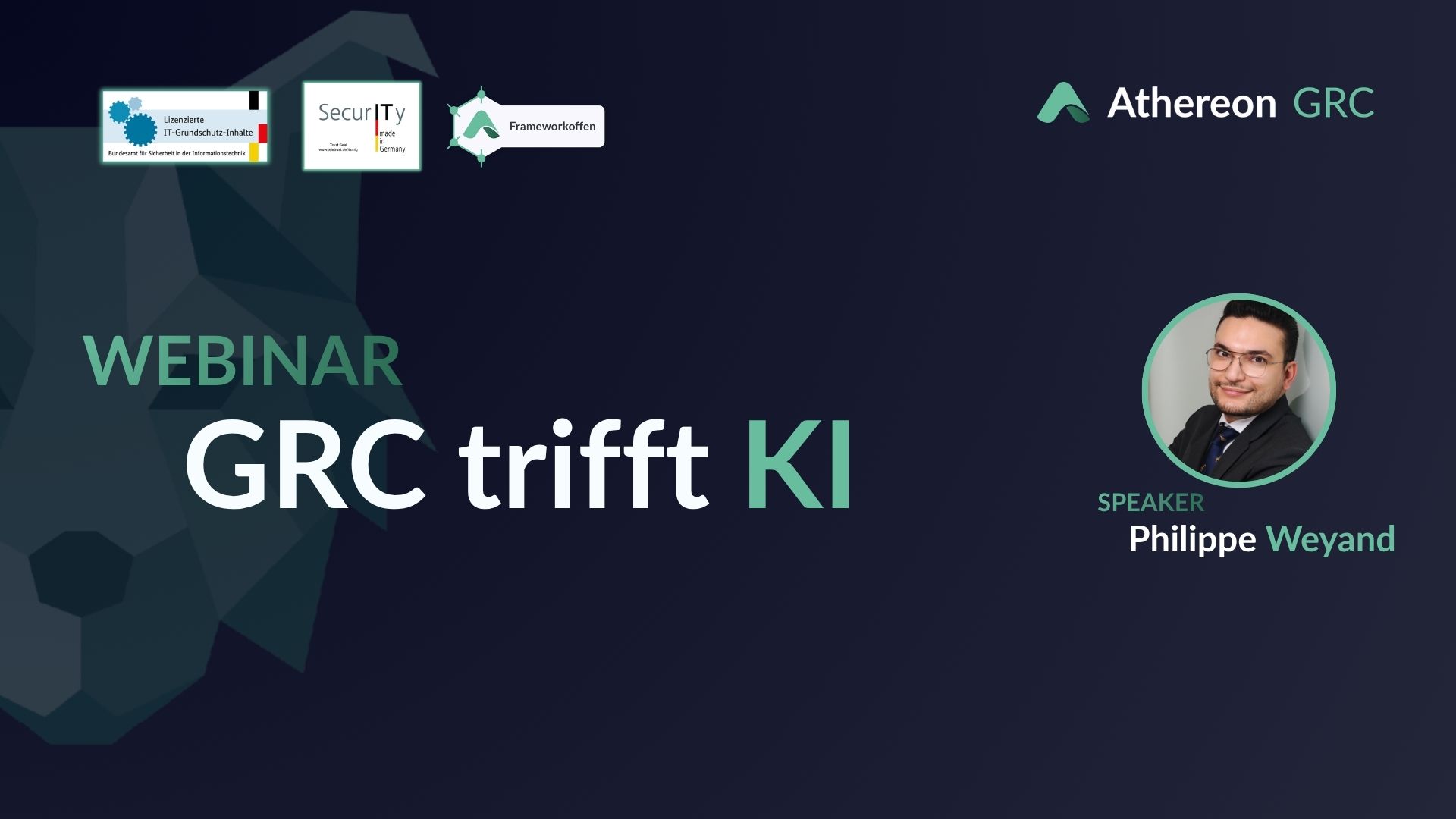 KI-Webinar: „GRC trifft KI“, 14.04.2026