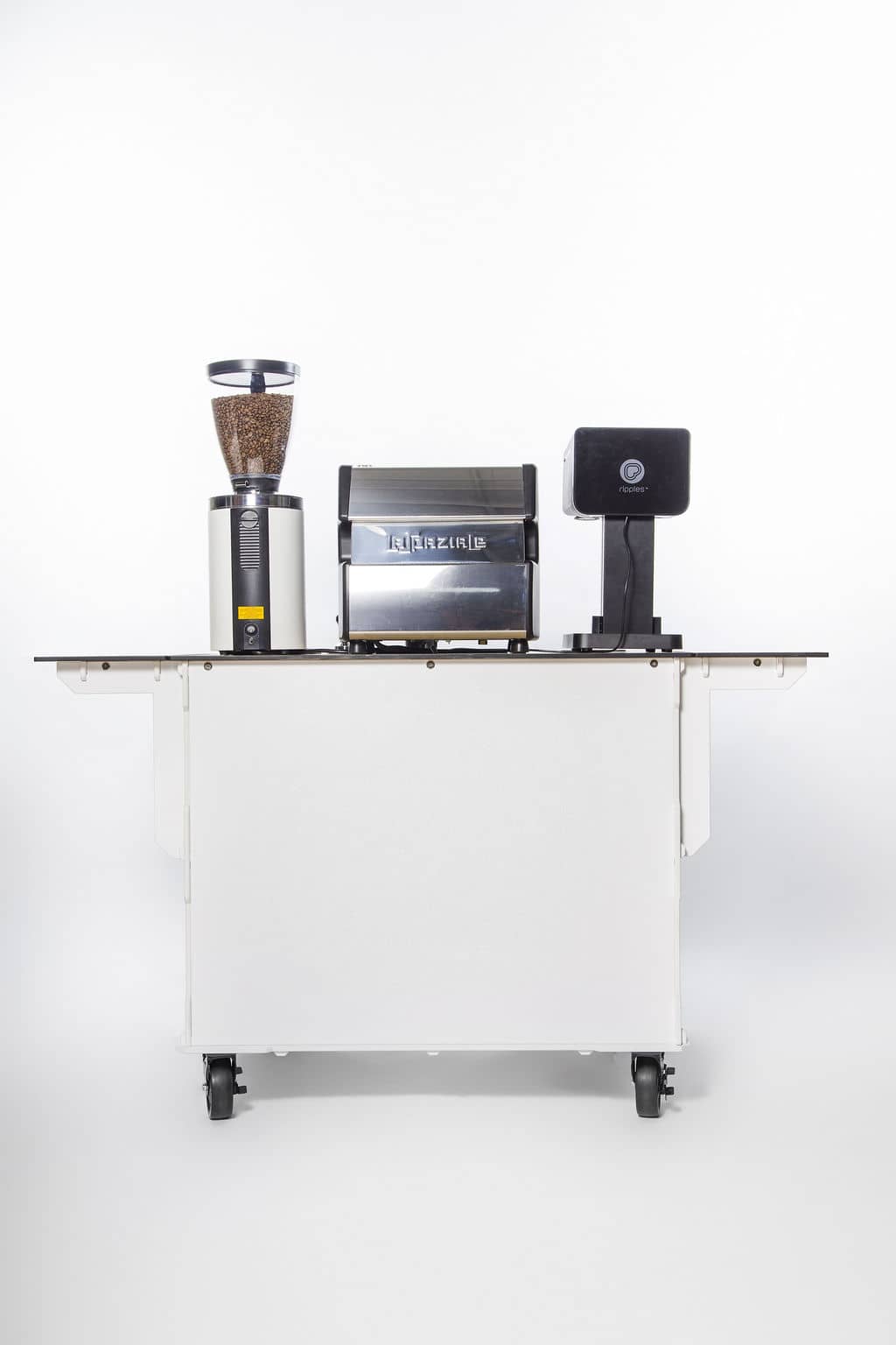 Blank coffee cart face helping you visualize your logo/graphic on the coffee cart face.