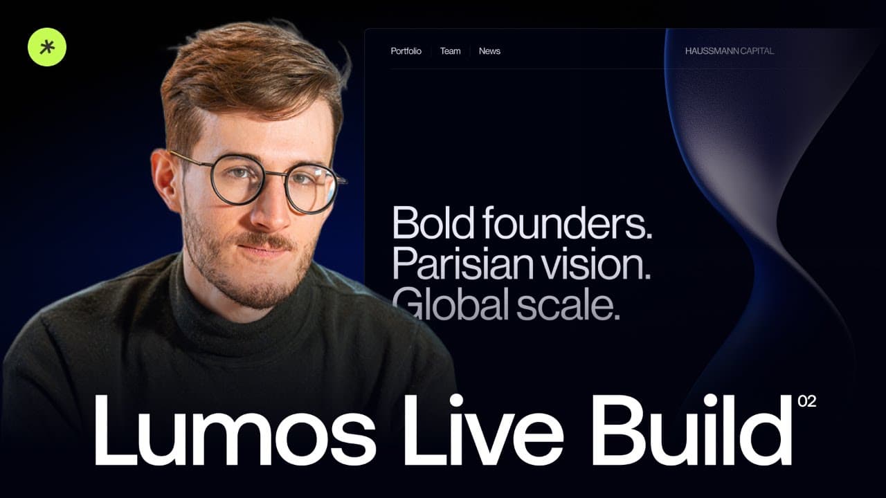 [Partie 2] Live Build Webflow Lumos : Sliders & Custom CSS